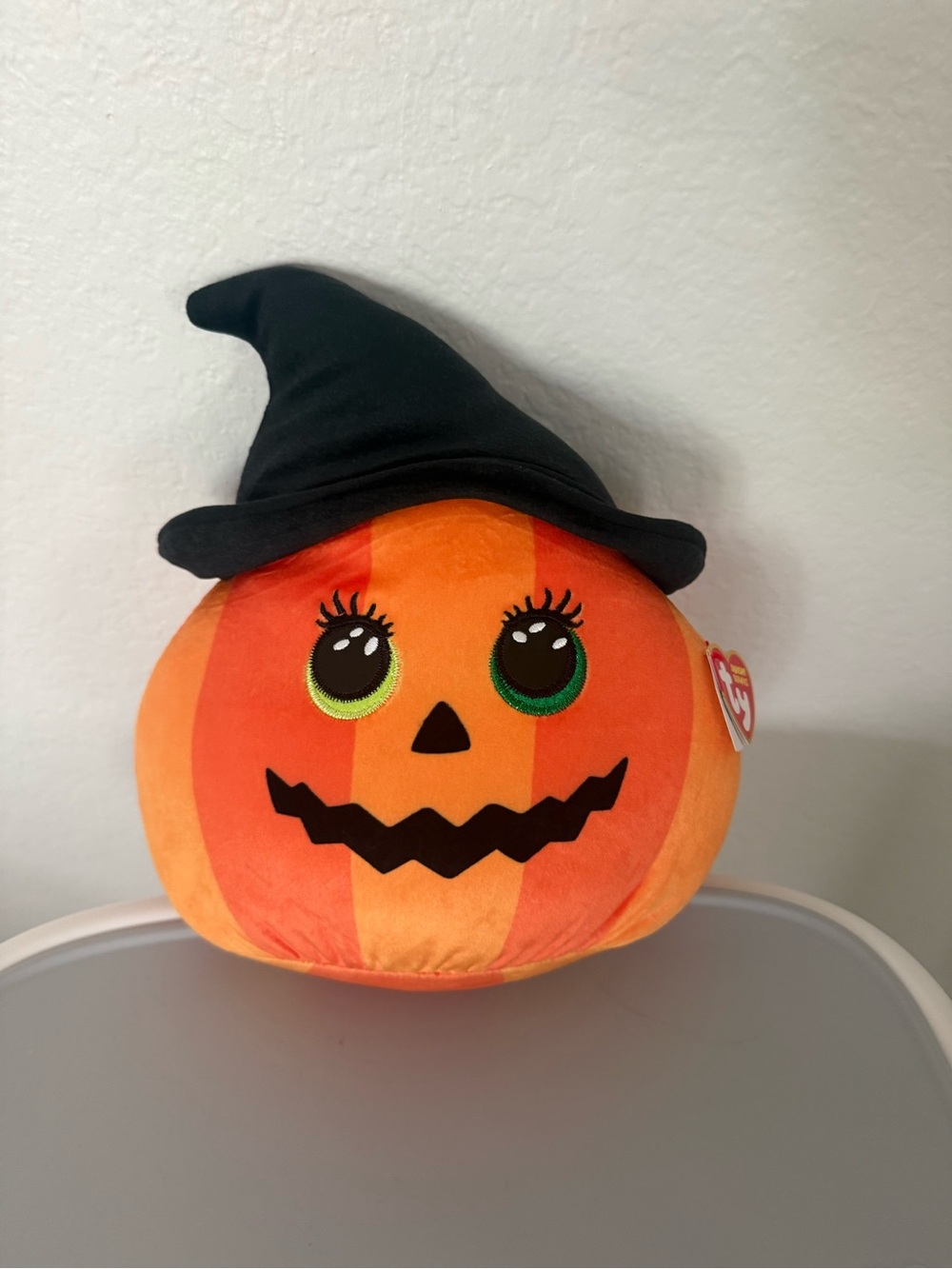 TY Squish-A-Boos (Squishies) Plush RAMONA the Halloween Pumpkin